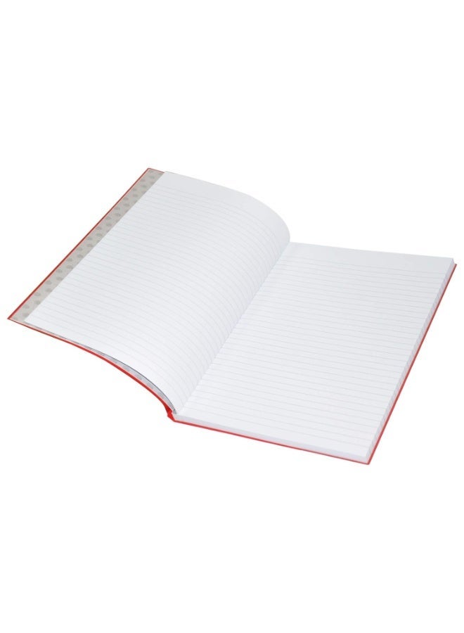 FIS PVC Cover Notebook, A4 Size(29.7x21cm), 96 sheets, Single Line Ruling, Red Color, Pack of 5 Pieces - FSNBA42QPVCRE [Unknown Binding] - Image 2